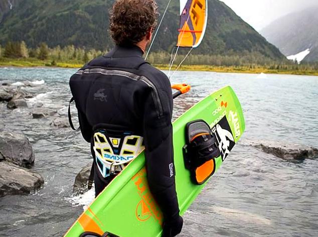 Kiteboarding Training: Engaging in lessons on the sea.