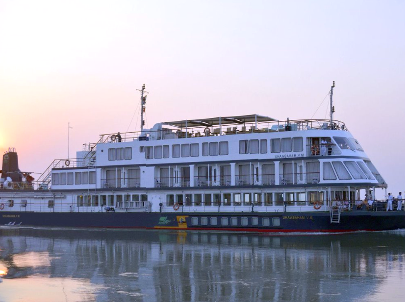 Fine dining at sea on a luxury yacht.